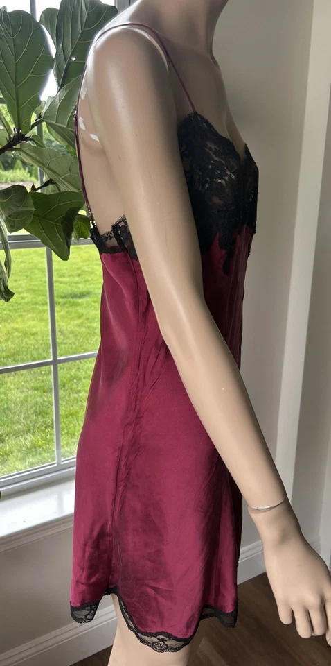 Vintage Victoria’s Secret Gold Label 100% Silk Slip Nightgown Nighty Lingerie M - Image 4 of 4