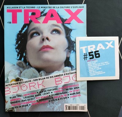 Björk - TRAX #56 - magazine + PROMO CD - 2002 French France cover - Jeff Mills