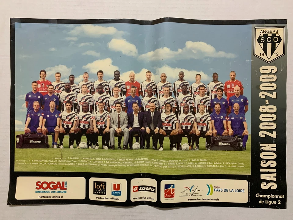 POSTER ANGERS SCO SAISON 2008-2009 - Photo 1/1