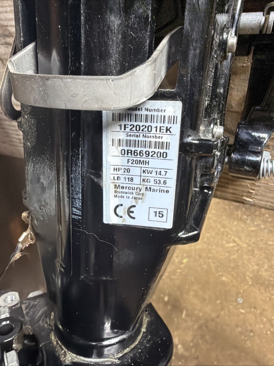 2015 Mercury 4 stroke outboard 9.9-20hp Midsection Freshwater