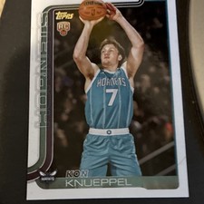 Topps 2025-26 Kon Knueppel Charlotte Hornets Rookie Basketball Card #204