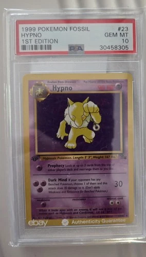 Hypno 23/62 Fossil psa 10 1st edition