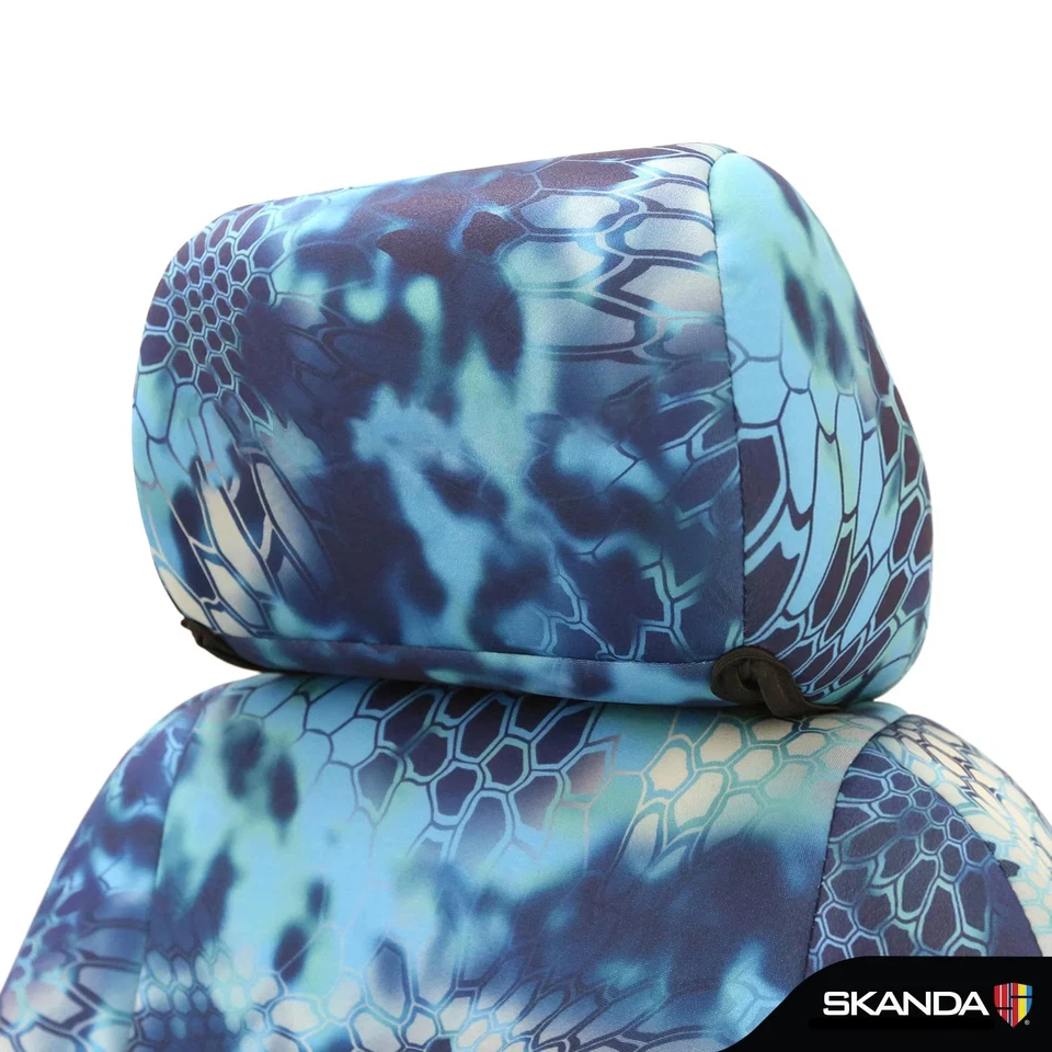 For GMC Savana 3500 16-21 Seat Cover Kryptek Neosupreme 1st Row Camo Pontus Foto 2 de 4