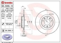 2X Brembo Bremsscheibe Hinterachse U.A. FüR CitroËN, Ds, Opel, Peugeot, Toyota