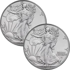 Lot of 2 - 2024 $1 American Silver Eagles 1 oz GEM BU **Sigma Verified**