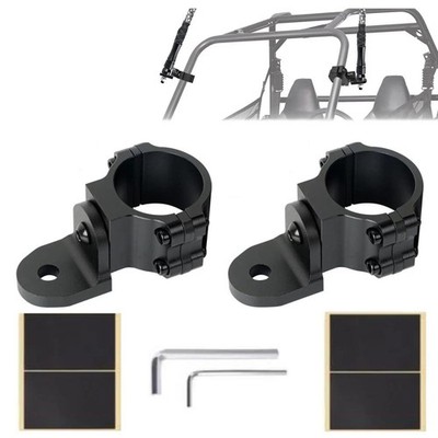 2xAdjustable Flag Mount Bracket for UTV ATV RZR LED Whip LightBar 1K75'' to 2''  