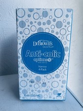 4 x Dr. Brown'S Natural Flow Anti-Colic Options Narrow Baby Bottle, 8 Oz