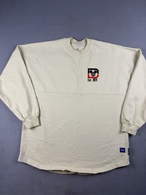 Disney Spirit Jersey Women s Medium Beige Longsleeve Mickey Mouse Monsters Inc