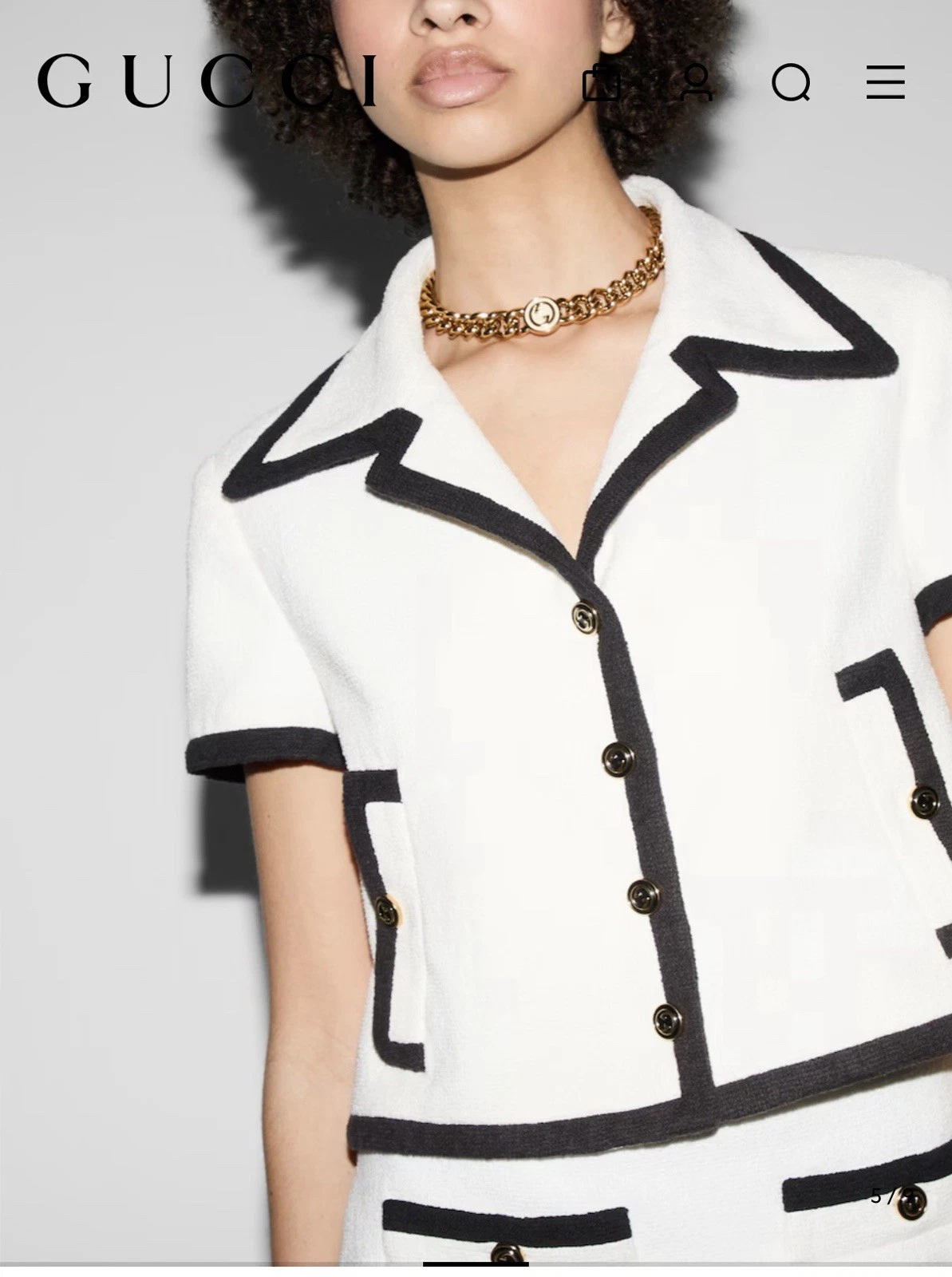 Giacca Gucci in tweed di cotone