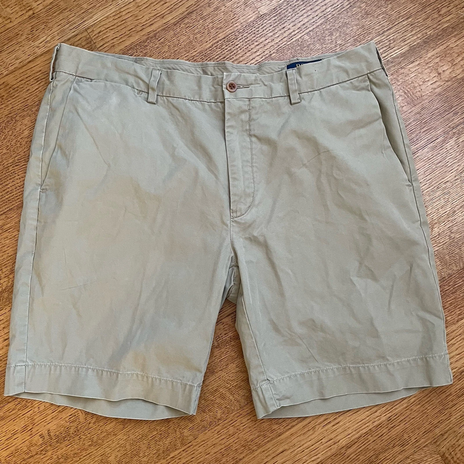 Polo Ralph Lauren Men's Straight Fit Chino Khaki Shorts Size 36 Cotton Classic