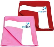 Red And Pink Baby Bed Protecting Water Absorbing Baby Dry sheet