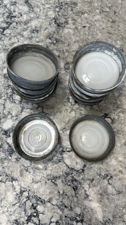 Dozen Porcelain Zinc Canning Lids eBay