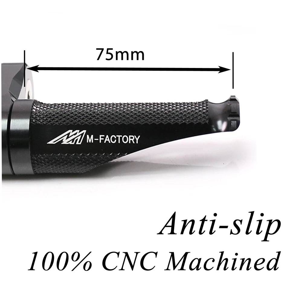 Clavijas delanteras negras Shinobi 40 mm inferiores para Honda VFR1200F 10-16 15 14 13 Foto 3 de 4