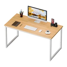 Computer Desk 47" Home Office Desk Simple Style PC Laptop Writing Desk Natural