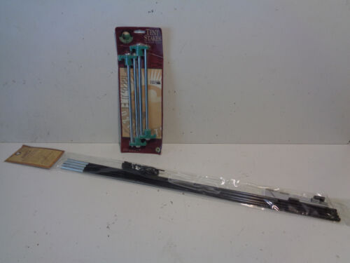 Ozark Trail 4 Steel 15" Tent Stake Set & New Replacement Tent Pole Kit FREE SHIP - Picture 1 of 5