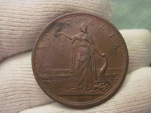 1800's Australia Parker Ironmonger Store Card Token High Grade - 第 1/5 張圖片
