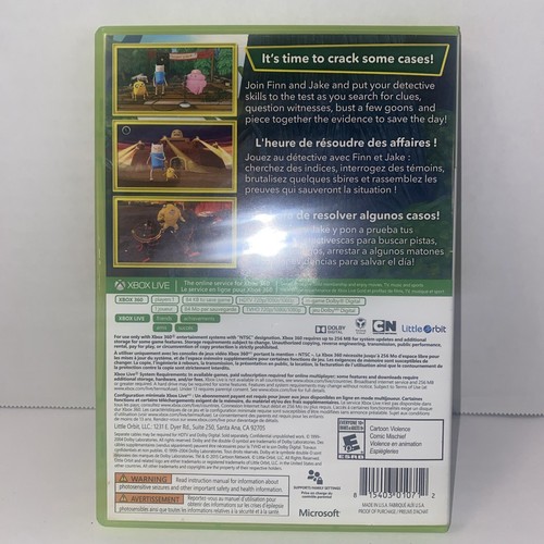 Hora de Aventuras: Finn & Jake Investigations (Xbox 360, 2015) Completo Probado - Imagen 2 de 4