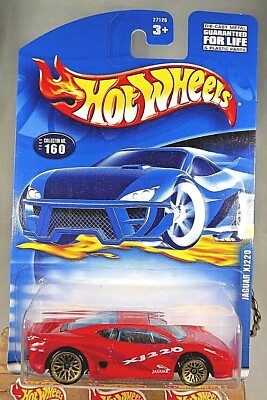 2000 Hot Wheels Mainline/Collector #160 JAGUAR XJ220 Red w/Gold