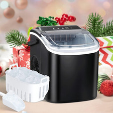 Ice Maker Machine for Countertop, 26Lbs Ice/24Hrs, 9 Ice Cubes Ready in 6 Mins,