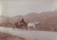 France, voiture à cheval, Vintage print, 1909 Tirage vintage tirage d'épo