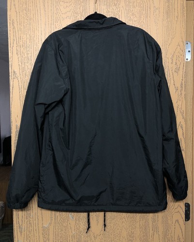 Men’s Vans Torrey Essential Coach Jacket black Windbreaker Snap From Sz Med - Picture 7 of 11