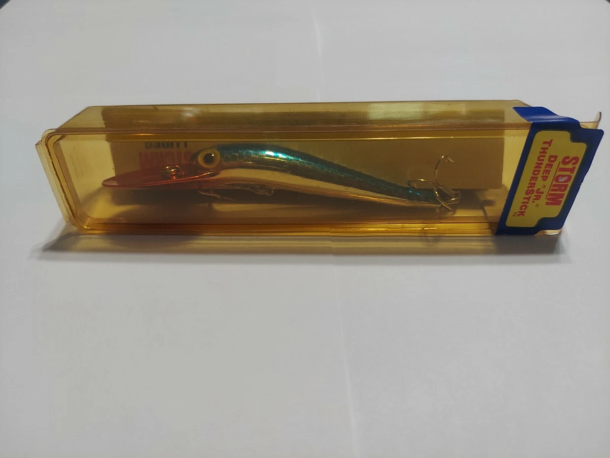 RARE STORM DEEP JR THUNDERSTICK DJ133 METALIC BLUE SCALE RED LIP NIB VINTAGE