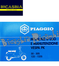 11252 LIBRETTO USO E MANUTENZIONE PER VESPA VESPA PK 50 125 PK 50 125 S DAL 1983