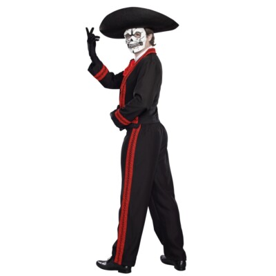 Funidelia Mariachi Hut – Schwarz, 60 Cm Für Tag Der Toten, Halloween Und Kostümpartys