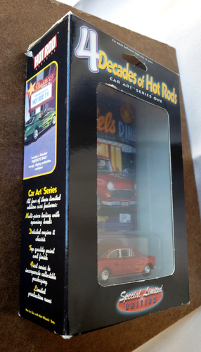 2000 Hot Wheels '55 CHEVY Red 4 DECADES OF CAR ART SERIES ONE LTD EDITION 1:64 - Picture 8 of 17