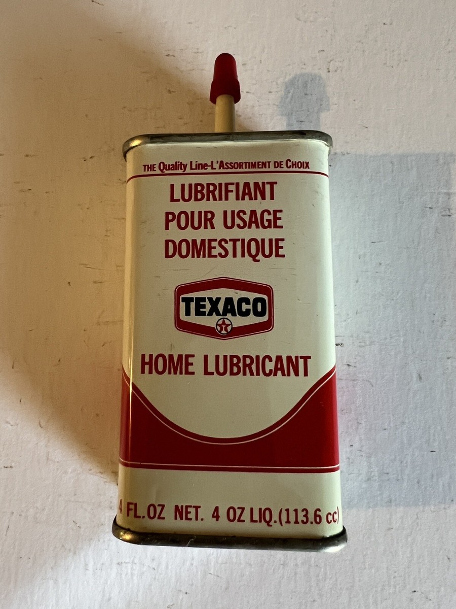Vintage TEXACO Lubrifiant Canadian Home Lubricant 4 Oz Oil Oiler