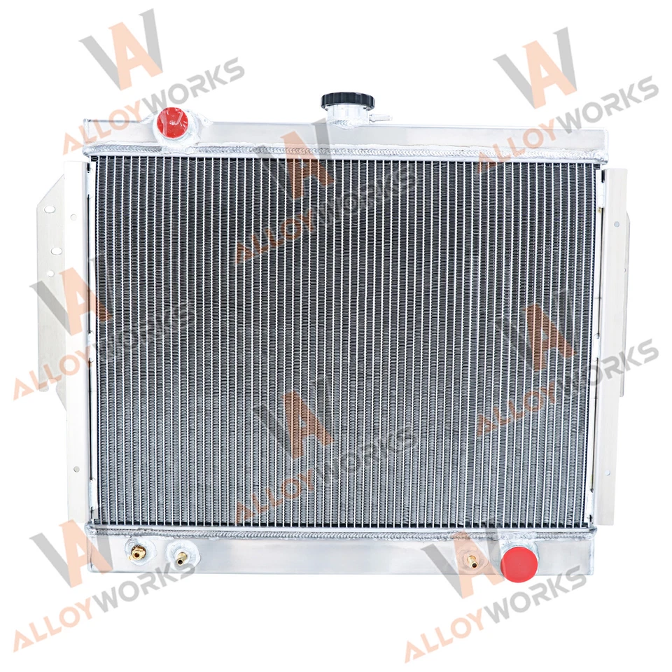 Radiador de aluminio de 4 filas para Dodge D/W 150 250 350 Ramcharger 1979-1993 5,2 L 5,9 L Foto 3 de 4