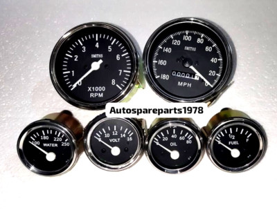 Smiths Kopie Kit- Elec Temperatur +Ölfilter+ Kraftstoff+Amp+ Speedo 180-0 Mph
