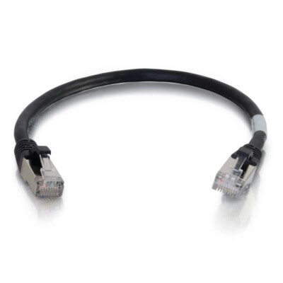 C2G Geschirmtes Snagless Cat6 Ethernet-Netzwerkkabel - Schwarz - 3ft 