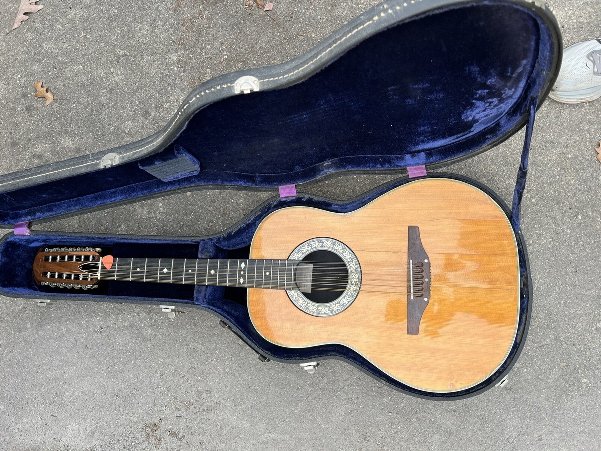 Ovation 12-string Acoustic Guitar & Case - 1115-4 For Parts Ovation 12-string Acoustic Guitar & Case - 1115-4 For Parts