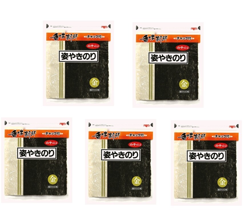 Shirakonori, Sugata Yakinori, Zenkei, Gold Class, 10 hojas x 5 bolsas, Japón