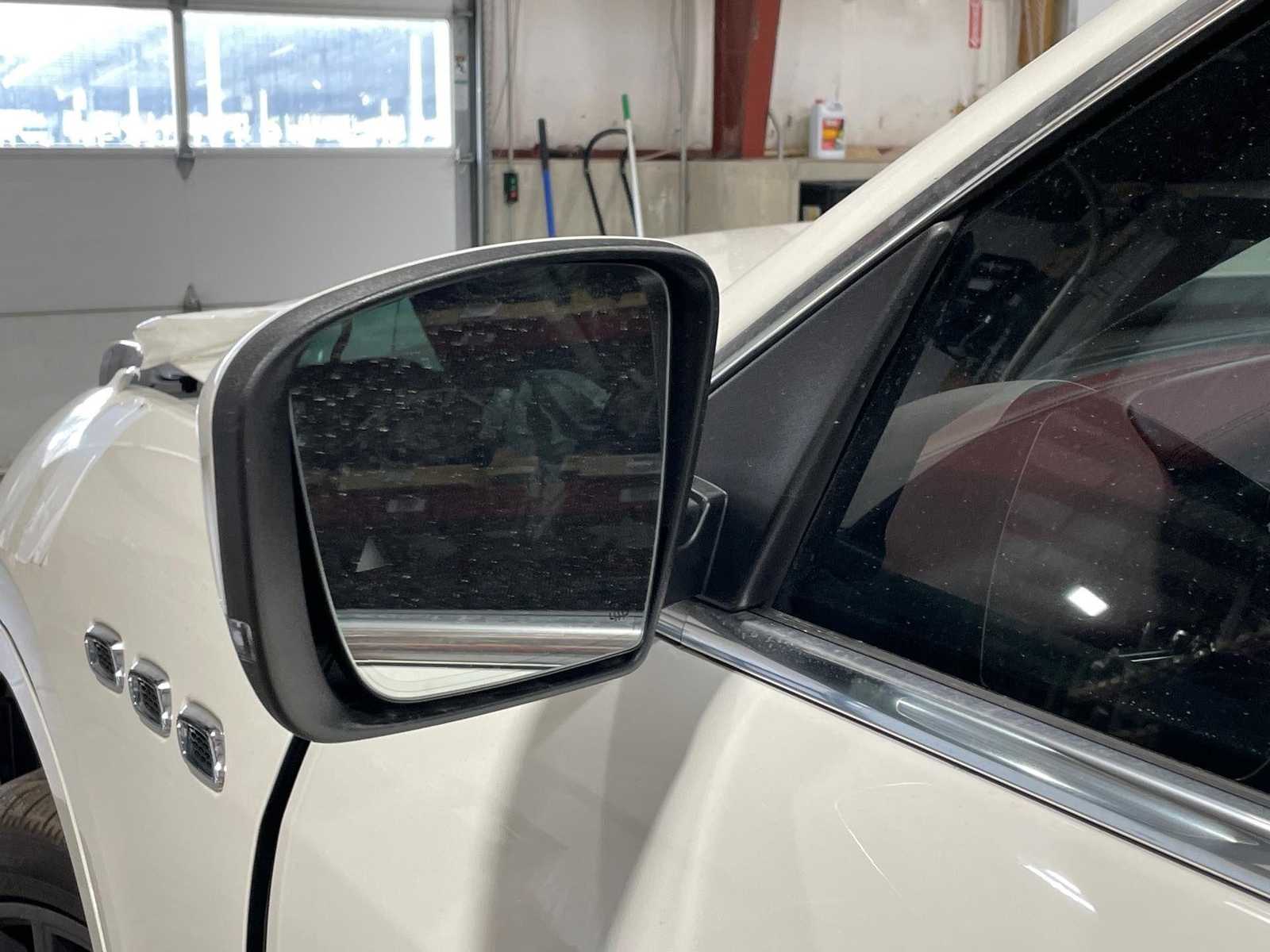 2019 Maserati Levante OEM Left Hand Drivers Side Power Door Mirror White Camera
