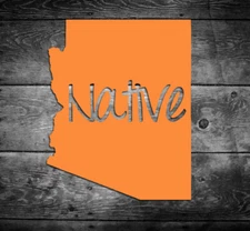 Arizona Native Vinyl Sticker Car Window Door Bumper Decal Pride Home AZ