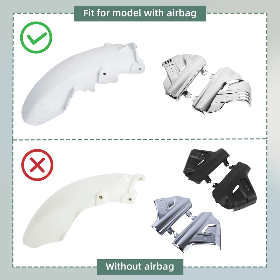 Chrome Front Fender Covers Fit For Honda Goldwing GL1800 GL 1800 2007-2017 2016 - Изображение 2 из 4