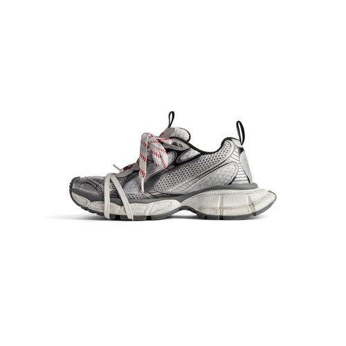 BALENCIAGA 3XL $1190 Men's Gray/White/Red Sneakers New And Authentic - Picture 4 of 5