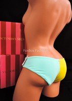 Medium - Victoria's Secret Swim Hipster Bikini Bottoms 84p Aqua & Green on sale Medium - Victoria's Secret Swim Hipster Bikini Bottoms 84p Aqua & Green on sale