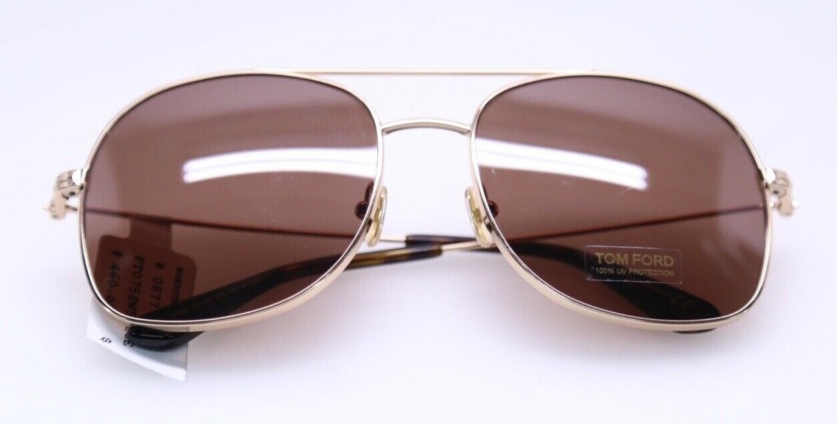 Tom Ford DELILAH FT 0758 Shiny Rose Gold/Brown NEW Tom Ford FT 0758 28E TF758 Delilah Shiny Rose Gold/Brown  main image 4