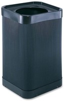 Commercial Outdoor Trash Can Black 38 Gallon Garbage Can Easy Access Top Commercial Outdoor Trash Can Black 38 Gallon Garbage Can Easy Access Top