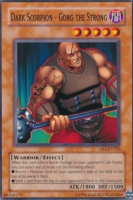 1X NM Dark Scorpion - Gorg the Strong - DR1-EN222 - Common