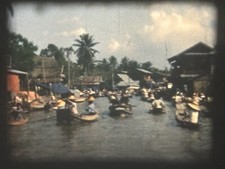 Bangkok 1963 8mm Film Home Movie, Saigon Airport, Chao Phraya River Ride
