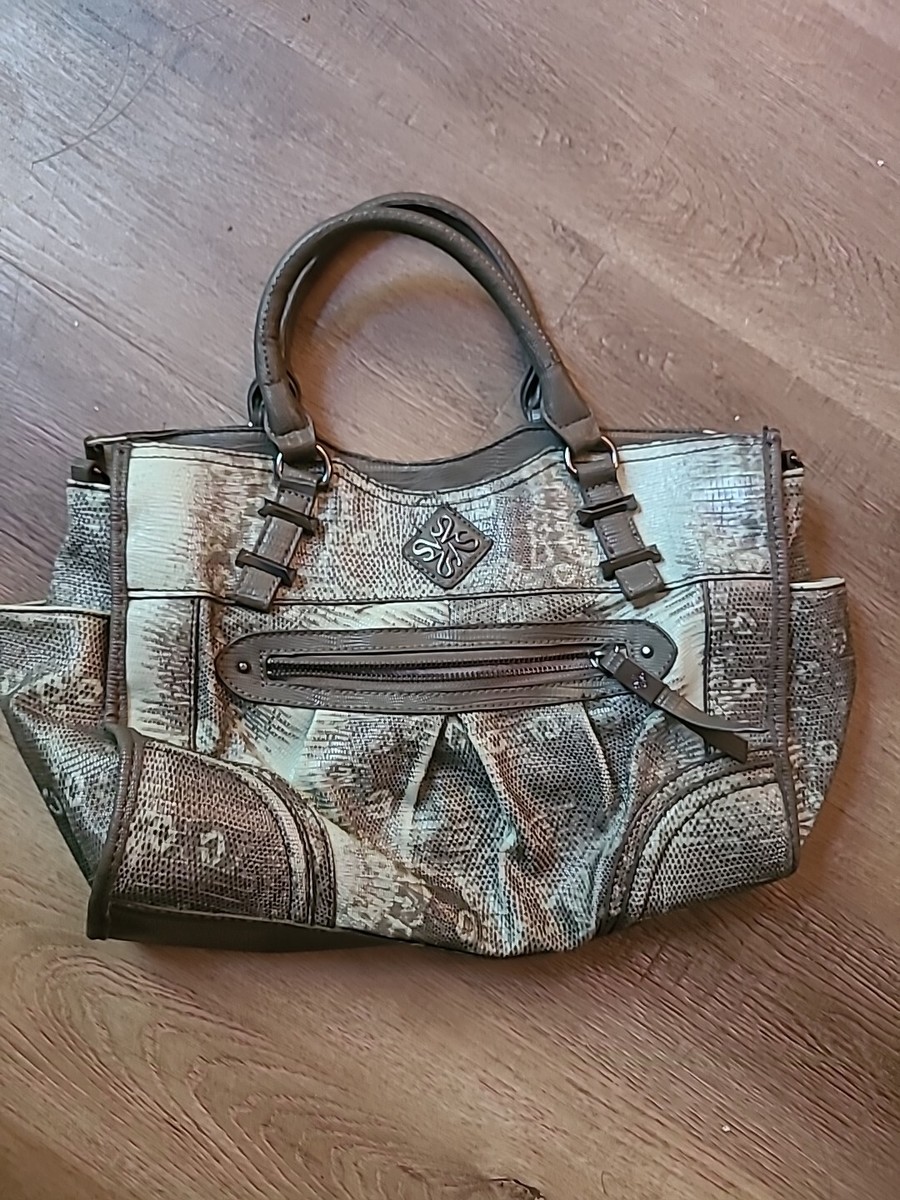 Simply Vera Wang Women's Shoulder Bag Handbag Faux Crocodile