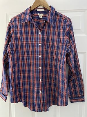Burgundy Plaid Dress Shirt 