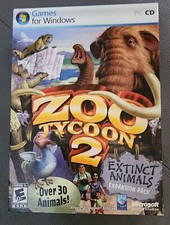 Zoo Tycoon 2 Extinct Animals PC/CD 2007 Expansion Pack Microsoft