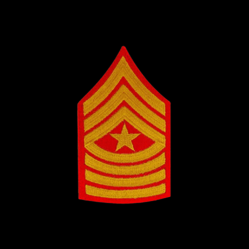 SERGEANT MAJOR E-9 CHEVRON PATCH SET US MARINE DRESS BLUES UNIFORM USMC* - Picture 2 of 17