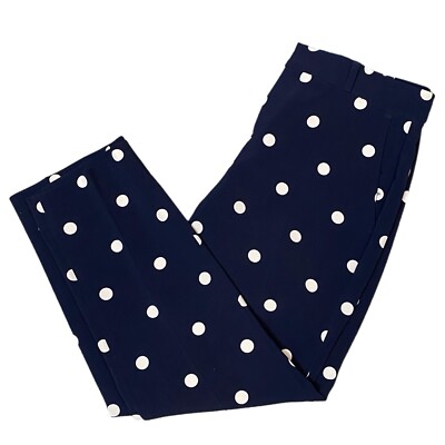 Banana Republic Women Size Pants Avery Fit Navy Blue White