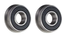 (2 Pack) FR6-2RS Flanged Sealed Radial Ball Bearing 3/8 ID X 7/8 OD X 0.281" W